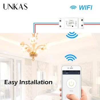 Protingo Namo Tuya WiFi Smart Šviesos Jungiklis Universalus išjungiklių Laikmatis Smart Gyvenimo APP Wireless Valdymo pultas su Alexa 