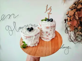 Pusę Metų Happy Birthday Cake Toppers 6 Mėnesių Kūdikio Gimtadienio Tortas Vėliava Baby Shower Popieriniai Puodeliai Desertas Pyragas Dekoras