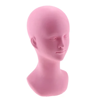 PVC Trumpas Perukas Ekranas Manekeno Galvos Makiažas Manikin Galvos Modelio Kepurę Bžūp Stiklo