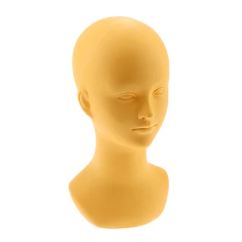 PVC Trumpas Perukas Ekranas Manekeno Galvos Makiažas Manikin Galvos Modelio Kepurę Bžūp Stiklo