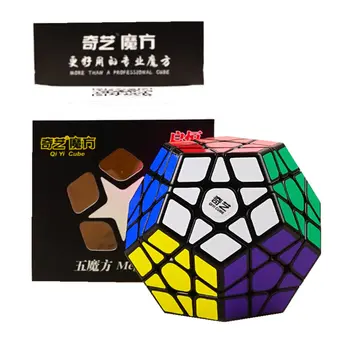 QIYI 3x3 Megaminxeds Kubas 3x3x3 Qiheng Magic Cube 3Layers Greitis Kubo Profesinės Dėlionės, Žaislų, Vaikai, Vaikams, Dovanų Žaislas