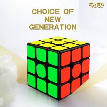 Qiyi 3x3x3 kubo Profesinės 5.7 CM Greitis Cube Puzzle Cube Neo Cubo Magico Lipdukas Vaikų Švietimo žaislai