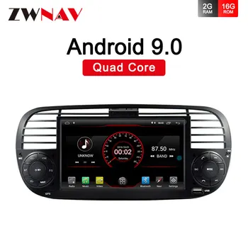 Quad core Android 9.0 AUTOMOBILIŲ DVD multimedijos GROTUVAS GPS FIAT 500 2007-Wifi Garso radijo auto stereo automobilio audio gps galvos vienetas