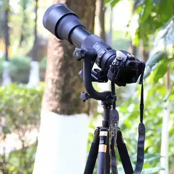 QZSD Kamera Gimbal Trikojo Galva Didelė Apkrova teleobjektyvą 1/4 Varžtas 48mm Skersmens Greito Atleidimo Plokštė