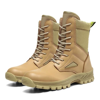 R. XJIAN prekės ženklo vyrai dykumoje kovoti taktiniai batai vaikščiojimo batai retro nėriniai-up vaikščiojimo batai, kariniai batai neperšlampami medžioklės batai