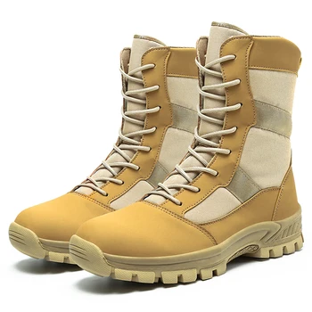 R. XJIAN prekės ženklo vyrai dykumoje kovoti taktiniai batai vaikščiojimo batai retro nėriniai-up vaikščiojimo batai, kariniai batai neperšlampami medžioklės batai