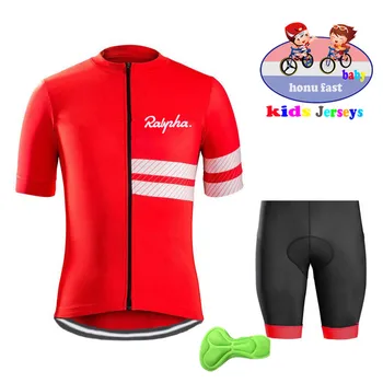 Ralpha Jersey Berniukų dviračių sporto setchildren 's men' s anti-ultravioletinių dviračių sportswearMTB vaikų dviračių lenktynių kostiumas