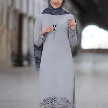 Ramadanas Musulmonų Eid Suknelė Moterims 2pecs Nustatyti Viršaus ir Kelnės Dubajus Abaja Nėrinių Ropa Kaftan Turkijos, Afrikos, Islamo Drabužiai Suknelė Rinkinys