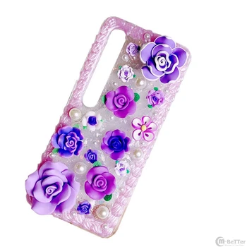 Rankų darbo Atveju iPhone 11pro max grožio Gėlių Telefono Dangtelį iP 7/8 plius 3D 