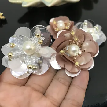 Rankų darbo puošnios gėlės 3D Lopai drabužių 