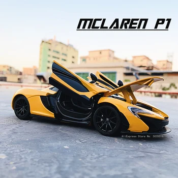 Rastar 1:24 McLaren P1 Statiškas Modeliavimas Diecast Lydinio Modelio Automobilių Žaislas surinkimo Kalėdų dovana modelių automobilių