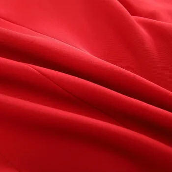 Raudona Moterų Plius Dydžio Sijonas Tinka 2 dalių Komplektas Naujas Atvykimo Žiemos Verslo Dėvėti Drabužiai, 5XL 6XL 7XL