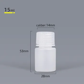 Raundas 15ML mažas butelis Tuščias eterinių aliejų Želė kosmetikos konteineriai Eco-Friendly PP buteliukų 20PCS/daug