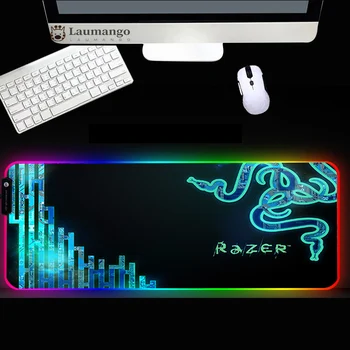 Razer RGB Pelės Mygtukai Asmeninį Kilimėlis Žaidėjus LED Šviesos Šviesos Nešiojamas clavier Žaidimų setup reikmenys stalo padas Pelės Kilimėlis