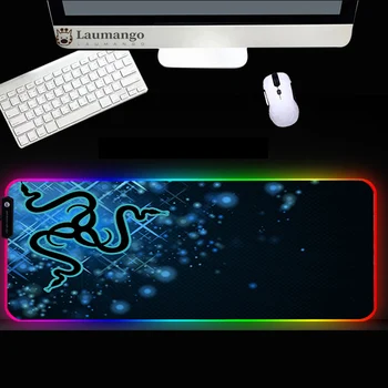 Razer RGB Pelės Mygtukai Asmeninį Kilimėlis Žaidėjus LED Šviesos Šviesos Nešiojamas clavier Žaidimų setup reikmenys stalo padas Pelės Kilimėlis