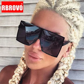 RBROVO 2021 Aikštėje Moterų Akiniai nuo saulės Ženklo Dizaineris Prabanga Didelis Rėmas Vyras Saulės Akiniai Klasikiniai UV400 Derliaus Gafas De Sol Mujer