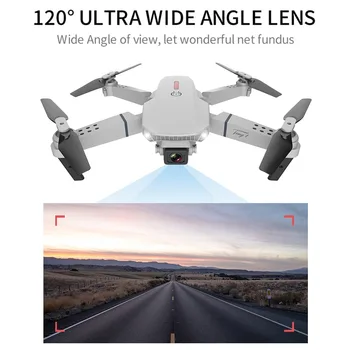RC Drone Mini Drone Lankstymo 720P 4K Vienos Kameros ar Dual Camera 4 Kanalų HD Oro Quadcopter E68 E98 Nuotolinio Valdymo Orlaiviai