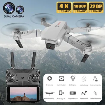 RC Drone Mini Drone Lankstymo 720P 4K Vienos Kameros ar Dual Camera 4 Kanalų HD Oro Quadcopter E68 E98 Nuotolinio Valdymo Orlaiviai