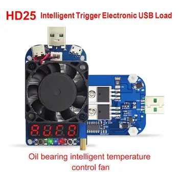 RD HD25 HD35 Sukelti QC2.0 QC3.0 Elektroninių USB Apkrovos Rezistorius Adj. Srovė 35W Įtampos Srauto Matuoklis Greitai Įkrauti Testeris