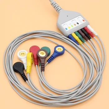 Readel 14P din 7 EKG derivacijų EKG holter multi-link kamieno kabelis ir akimirksniu elektrodas leadwire už Medilog FD5 STEBĖTI.