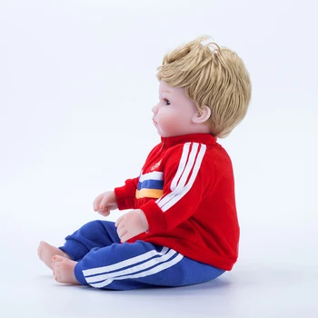 Reborn baby doll 18 colių bebe reborn lėles silikono boneca futbolo lėlės Rusija