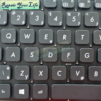 Remontas Jums Gyvenimo nešiojamojo kompiuterio klaviatūros Asus VivoBook X541 R541 X541N X541LA X541S X541SA X541UA R541U čekijos standartas SK CZ Juoda