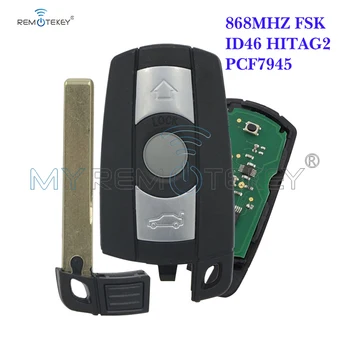 Remtekey Automobilio Nuotolinio Smart Key 3 Mygtuką, CAS3 Sistema 868MHz BMW 1 3 5 Serijos E36 E87 E90 E91 BMW 320 325 525 535