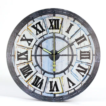 Retro Studijų Laikrodis Sieninis Europos Stiliaus Kambarį Derliaus Sienos Žiūrėti Minimalistinis Miegamasis Silent Kūrybos Su Romos Numeris Laikrodis