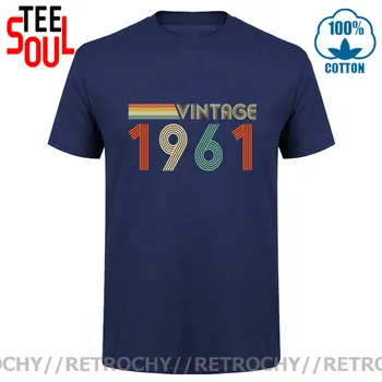 Retrochy Derliaus 1961, T-Shirt 59th Gimtadienio Marškinėliai, Retro Gimęs 1961 m marškinėliai 60 Metų Klubo Marškinėlius 60s vyras Prekės ženklo Drabužių