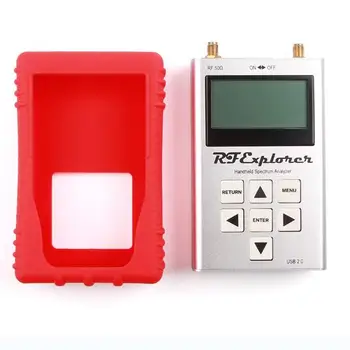 RF Explorer - 3G Combo 15-2700 MHz Kišeninis Skaitmeninis radijo Spektro Analizatorius su Raudona Guma Atveju