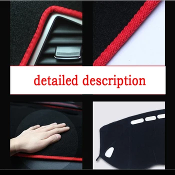 RKAC Automobilio prietaisų skydelio apima kilimėlis Ford Mondeo 2007-2012 metų Dešinės rankos ratai dashmat trinkelėmis brūkšnys apima auto prietaisų priedai