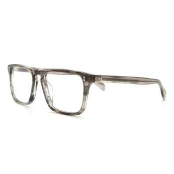 Robertas Downey geležinis Žmogus Rėmo akiniai Aikštėje Viršuje Acetato Rėmelis akiniai Juoda Priežastinis Akiniai