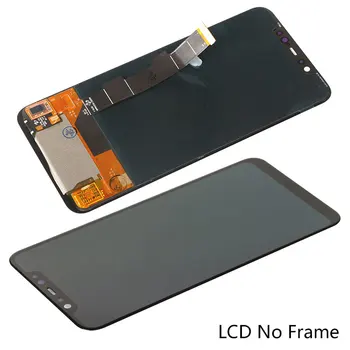 Rodyti Xiaomi Mi 8 LCD Amoled Jutiklinis Ekranas Su Rėmu Pakeitimo skaitmeninis keitiklis LCD MI 8 Mi8 M1803E1A Ekrano 6.21 Cm