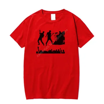 Roko vyriški marškinėliai Muzikos Festivalis Spausdinti Retro Roko Medvilnės Unisex marškinėliai trumpomis Rankovėmis Streetwear Berniukas Mados hip-hop marškinėliai