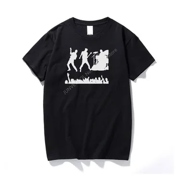 Roko vyriški marškinėliai Muzikos Festivalis Spausdinti Retro Roko Medvilnės Unisex marškinėliai trumpomis Rankovėmis Streetwear Berniukas Mados hip-hop marškinėliai
