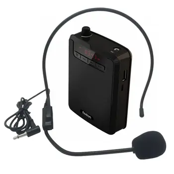 Rolton K300 Nešiojamų Balso Stiprintuvo Liemenį Įrašą su FM TF MP3 Powerbank skirtus Kelionių Vadovus, Mokytojus, Mokymo Mikrofonas