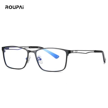 ROUPAI stabdžių mėlynos šviesos spinduliuotės akinius vyrams kompiuterinių žaidimų akiniai blokatorius, blokuoti spindulių Akiniai lentes para computadora