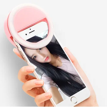 Rovtop LED Selfie Žiedas Šviesos Papildomas Apšvietimas Nakties Tamsa Selfie Didinti Užpildyti Šviesos Telefonai