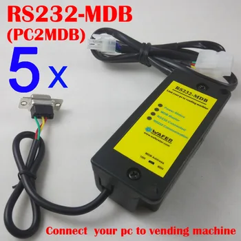 RS232 MDB adapteris, darbo kaip mokėjimų negrynaisiais pinigais prietaisą kartu su bill vykdytojas ir monetos validator esamų automatas