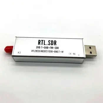 RTL-SDR Dienoraštį V3 RTL2832U 1PPM TCXO HF BiasT SMA Programinės įrangos ekranuoti Aliuminio atveju Apibrėžta Radijo R820T2 imtuvas