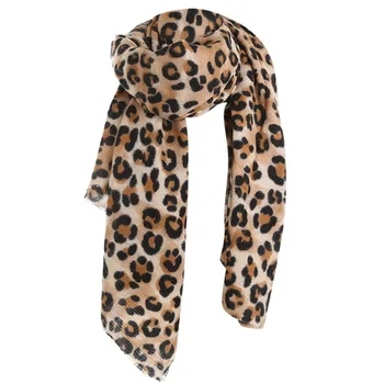 Rudenį, žiemą leopardas spausdinti kašmyras šiltas tirštėti skara skara Moterų Ilgas Vilnos Skara Minkštas Ilgas Kaklas šalikai, šaliai, kaklaskarės už ponios mados