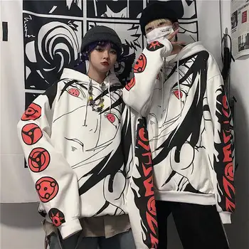 Rudenį, Žiemą Porų Naruto Hoodies korėjos Versija Mados Atsitiktinis Hip-Hop Palaidinukė Streetwear Drabužių Vyrams ir Moterims