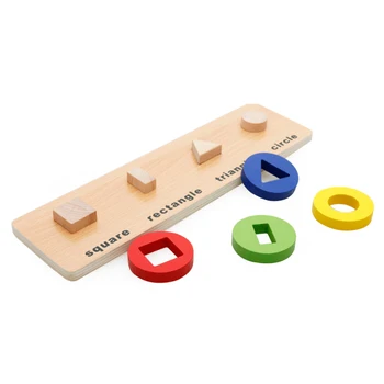Ruizhi Vaikams, Mediniai Montessori Geometrinis Klasifikacija Suporuoti Formų Žaislų Kūdikių Ankstyvojo Ugdymo Dėlionės Blokai Žaislas RZ1137