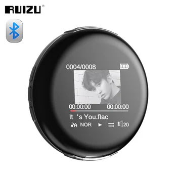 RUIZU M1 Sporto Bluetooth, MP3 Grotuvas, Mini Nešiojamos Garso Muzikos Grotuvas 8GB su Built-in Speaker Paramos FM Įrašymas,E-Knyga,Laikrodis