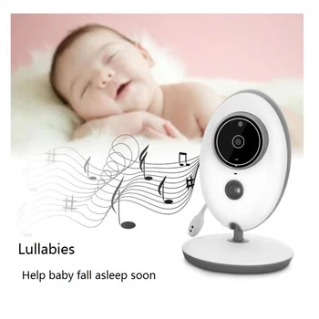 Rusijos kūdikių kamera su stebėti kūdikio signalizacijos 2,4 colių TFT LCD kūdikių auklė infraraudonųjų SPINDULIŲ Naktinio Matymo Domofonas Temperatūros Jutiklis Lopšines