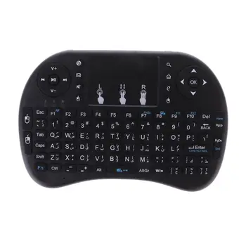 Rusų, ispanų, arabų, prancūzų i8 2.4 GHz Wireless Keyboard Oro Pelės Touchpad Android TV BOX PC