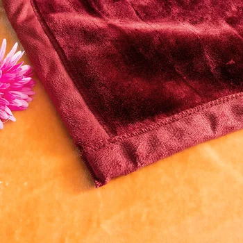 Ryškia Raudona/Violetinės Gėlės Lovatiesė Coverlet Heavyweigh Šiltas Pliušinis Vilnos Antklodė Žiemos Karalienės Dydžio 200X230cm Lova Padengti rinkinys