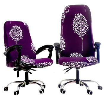 S/M/L Biuro Kėdė Padengti Spandex Ruožas Kompiuterį, Spausdinami Elastinga Sėdynės Padengti Slipcover Universalus Dangčiai Kėdės Su 1PC Atgal
