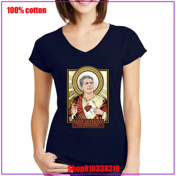 Saint Anthony Bourdain Vasarą V-kaklo marškinėliai Asmeninį trumpomis Rankovėmis Simbolis Tees Naujausią populiarumą 180 gsm Šukuotos Medvilnės