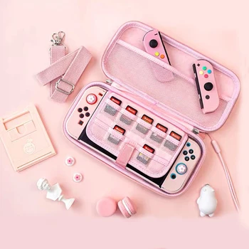 Sakura Nešiojamų Saugojimo Krepšys Nintendo Jungiklis Kelionės Perjungti žaidimas žiedų Nešiojimo Priedai Atveju